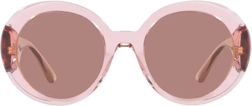 Vista 3 de Versace Gafas de sol para mujer marco rosa transparente lentes marrón claro 2165in
