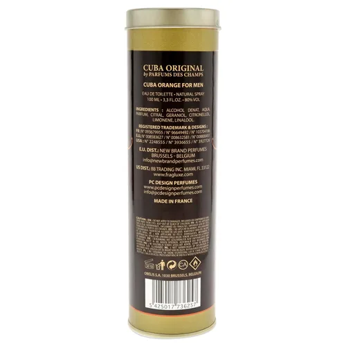 Vista 4 de Cuba Naranja Por Cuba Para Hombres Edt Spray 3.3 Oz
