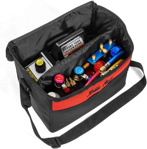 Vista 2 de Aire bomba de aspiradora Xtremepowerus HVAC – A/C refrigeración kit colector ac gauge set