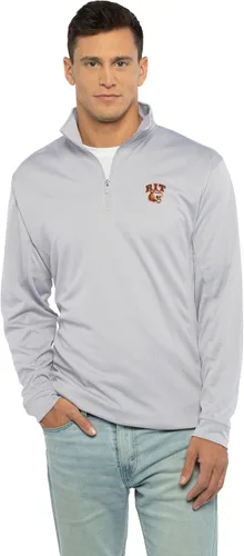 Vista 24 de Vantage Apparel NCAA Collegiate Micro Mesh Performance Gris Sudadera con cremallera de 1/4 para hombre
