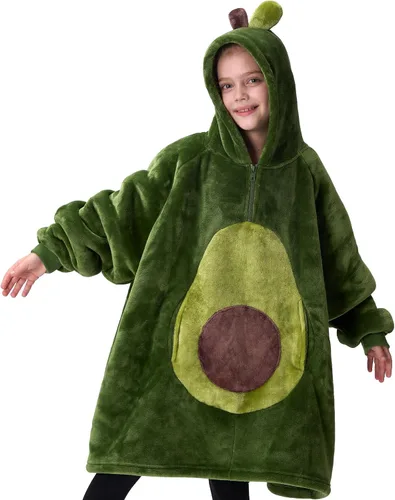 Vista 13 de Giggling Getup Manta Vestible con Capucha para Mujeres y Hombres Manta con Capucha Vestible de Forro Polar Sherpa Sudadera Manta Vestible Sherpa