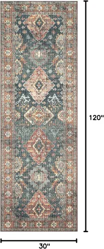 Vista 2 de Loloi II Colección Skye SKY-10 - Alfombra de pasillo, 2'-6" x 10'-0", Mar/Óxido