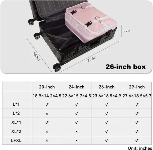 Vista 85 de TABITORA - Estantería portátil y plegable de gran capacidad con ganchos para colgar, ideal como almacenamiento para viajes