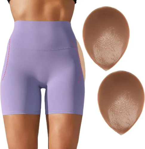 Vista 11 de Almohadillas de silicona adhesivas para caderas para mujer - Almohadillas reutilizables elevadoras de glúteos, almohadillas adhesivas para glúteos