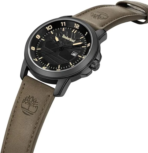 Vista 2 de Timberland Reloj analógico clásico de cuarzo de tres manecillas, Beige, Classic