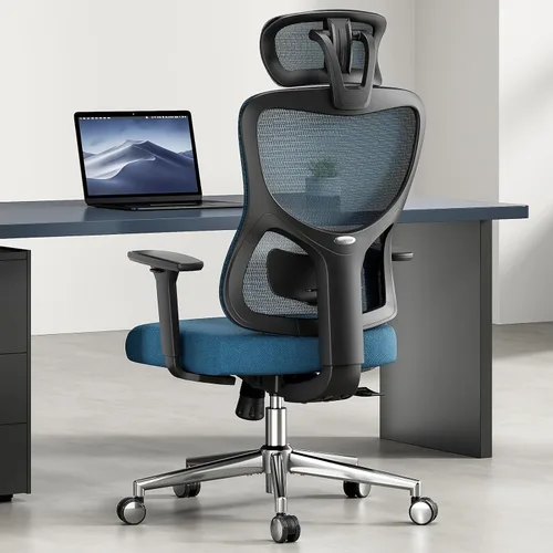Vista 8 de Ergonomic Mesh Office Chair with Adjustable Lumbar Support and Headrestomfy Computer Chair with 3D Armrest Recling Swivel Chair for Home, Office