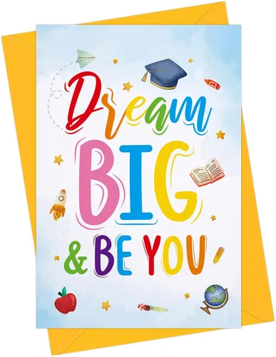Vista 8 de D24TIME Tarjetas de graduación de clase de 2026 para él y ella, regalo de graduación feliz para hijo, hija, graduados de la escuela secundaria