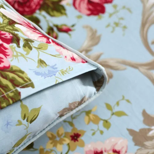 Vista 4 de FADFAY Fundas de almohada de 20 x 30 pulgadas, fundas de almohada de lujo con diseño floral de peonía, 100% algodón egipcio, 2 piezas