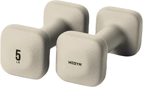 Vista 26 de WeGym Square Dumbbells for Home Gym, Hand Weights for Strength Training
