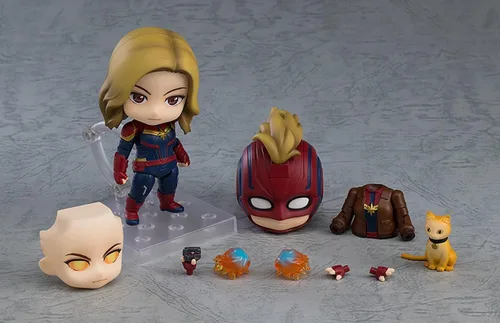 Vista 2 de Buena sonrisa - Nendoroid - Marvel - Vengadores - Capitana Marvel: Edición Héroe DX Ver., Multicolor (G90871)