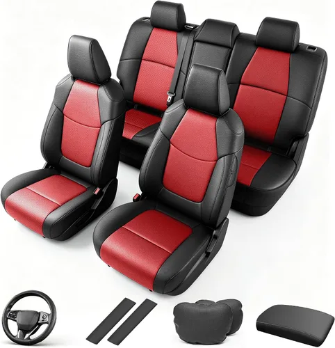 Vista 37 de AOMSAZTO Seat Covers for Mazda 3 2014 2015 2016 2017 2018 2-Negro