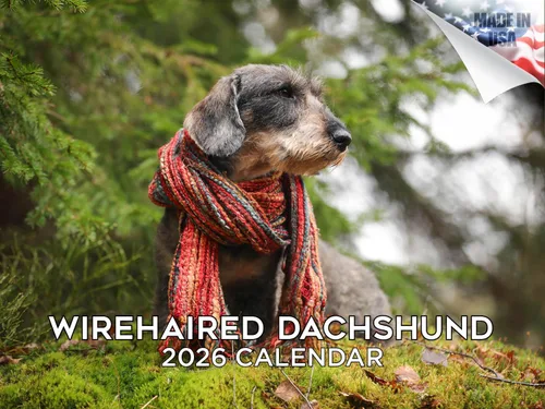 Vista 156 de Calendario de Lebrel Afgano 2025 2026, calendario mensual de pared de raza canina, 12" x 18" abierto, papel grueso sin traspaso, ideal para regalo