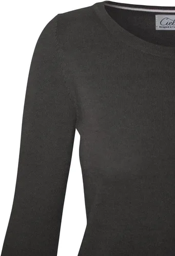 Vista 4 de Cielo Suéter de punto elástico suave y liso para mujer