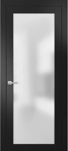 Vista 8 de SARTODOORS Puerta de vidrio opaco Lite 18x80 Planum 2102 Chocolate Ash Marcos de acabado níquel satinado Hardware Puertas de madera de núcleo