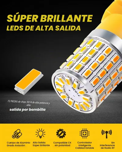 Vista 2 de 3157-3014-72SMD., Amarillo ámbar