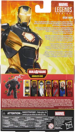 Vista 3 de Marvel Legends Series Gamerverse Iron Man, Midnight Suns Figuras de acción coleccionables de 6 pulgadas Marvel Legends Marvel Knights - Figura