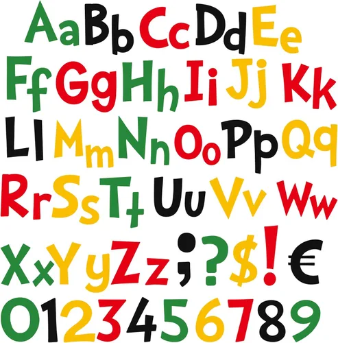 Vista 14 de Tenare Juego de 134 letras de 5 pulgadas, letras del alfabeto de graduación, números del alfabeto, recortes de letras para regalos de estudiantes