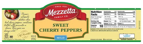 Vista 7 de Mezzetta Pimientos Dulces de Cereza - Rojo & Verde - Jugosos y Ligeramente Picantes - Perfectos para Rellenar con Queso o Prosciutto - En Frasco