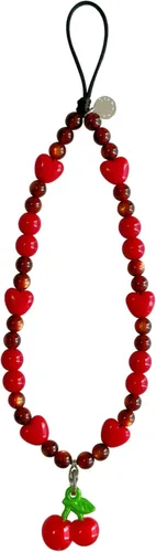 Vista 11 de Drawwind Correa con cuentas para teléfono con pulsera universal, cordón para teléfono celular lindo, pulsera de muñeca con cuentas, cadena de hilo
