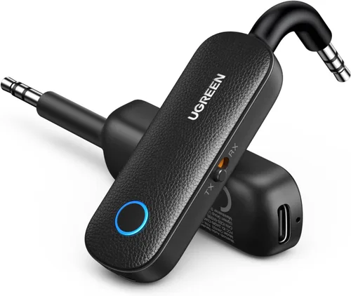 Vista 9 de UGREEN Transmisor Receptor Bluetooth para 2 AirPods o Dispositivos BT, Transmisor Inalámbrico Bluetooth para Auriculares, Adaptador de Audio