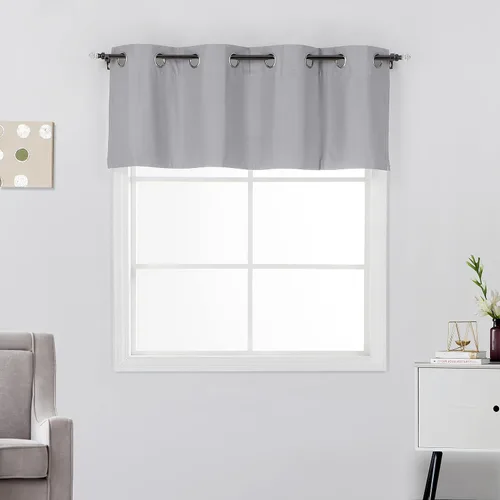 Vista 33 de Rooney Cortinas cortas negras para ventana, cortinas opacas con aislamiento con ojales, para cocina, sótano, oficina, 2 piezas, 30 x 36 pulgadas por