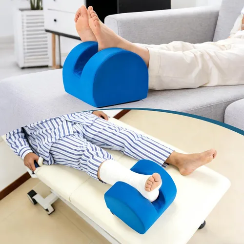 Vista 6 de Almohada de repuesto de rodilla, almohada ergonómica de elevación de pie para soporte de piernas, cojín de espuma de alta densidad para aliviar