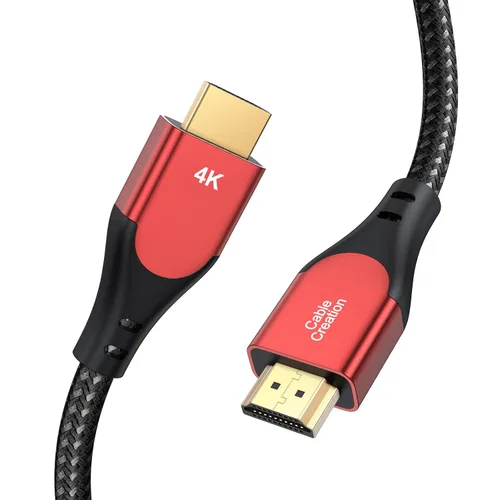 Vista 8 de CableCreation - Cable HDMI 4K de 0,9 m, ángulo hacia abajo de 90 grados, ángulo recto, compatible con 4K@60Hz Ultra HD, vídeo 3D, cable HDMI macho a