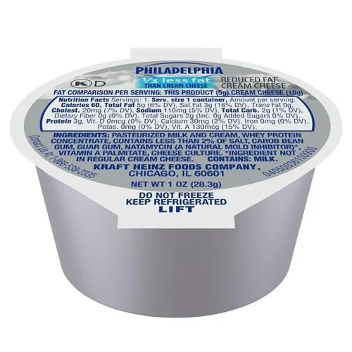 Vista 6 de Kraft Philadelphia Lite - Tazas de queso crema (paquete de 100)