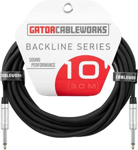 Vista 7 de Cableworks Por Gator Cases Backline Series Cable de altavoz TS estándar de 10 pies (GCWB-SPK-10)