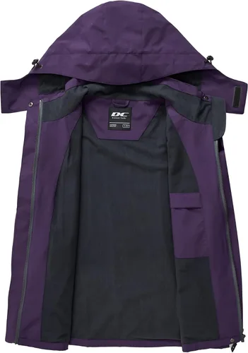 Vista 3 de Diamond Candy Chaqueta impermeable para mujer, impermeable, ligera, para exteriores, con capucha para senderismo