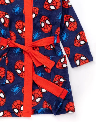Vista 7 de Marvel Spider-Man - Bata de vestir para niños y niñas, bata de pijama, Azul