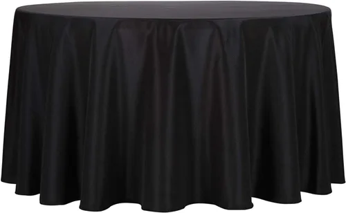 Vista 96 de Ascoza Paquete de 2 manteles cuadrados negros de tela de poliéster de 52 x 52 pulgadas para bodas, banquetes, restaurantes y fiestas