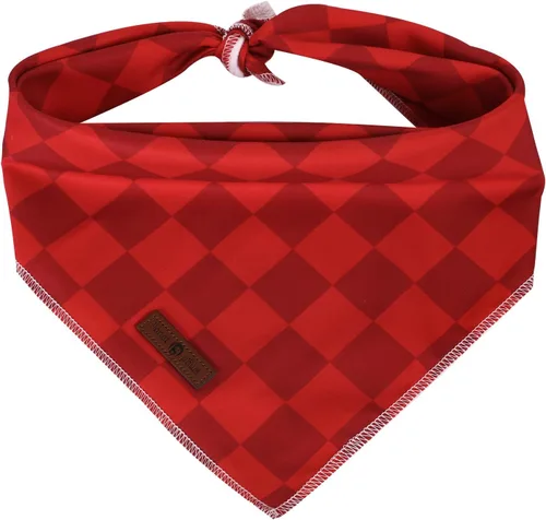 Vista 16 de Lionet Paws Bandana para Perro de Algodón Lavable Pañuelo Bufanda Bandana Triangular para Perros Pequeños Medianos y Grandes Cuadrícula Negra