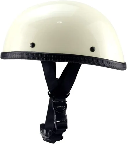 Vista 5 de Motorcycle Half Helmet Beanie Cruising Skull Cap Small Helmets for Motorbike Scooter Chopper Moped Scooters Electric DOT