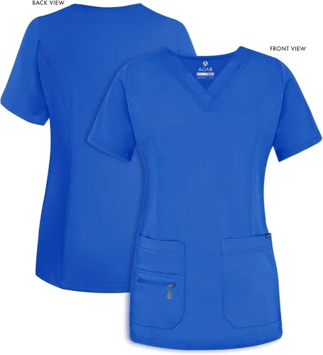 Vista 5 de Adar Pro - Ropa quirúrgica para mujer, con cuello en V elevado