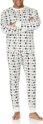 Vista 2 de Tienda Essentials Conjunto de pijama de punto para hombre