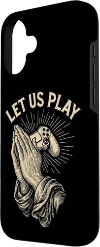 Vista 2 de Funny Gamer Prayer Pun Video Game Controller Retro Gaming Case for iPhone 16