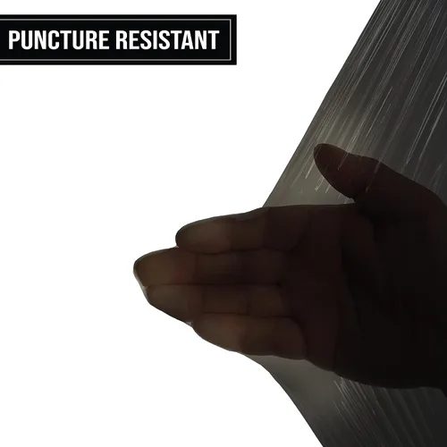 Vista 3 de 8NET - Envoltura elástica resistente de 18 pulgadas x 1500 pies, calibre 80, película retráctil de plástico negro, antideslizante de 192 rollos