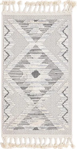 Vista 3 de Unique Loom Arlo Collection - Alfombra Kai (rectangular 2' 0" x 3' 0", beige arenoso/gris)