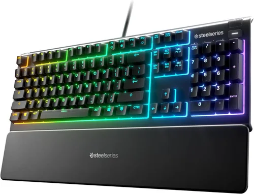 Vista 7 de SteelSeries Apex 3 TKL Aqua RGB Gaming Keyboard — Tenkeyless Compact Form Factor — 8-Zone RGB Illumination — Water and Dust Resistant