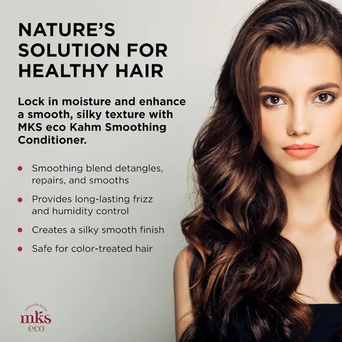 Vista 3 de Earthly Body MKS eco Kahm acondicionador suavizante, aroma original, desenreda, hidrata y repara el cabello, con aceite de argán marroquí, aceite