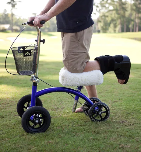Vista 3 de KneeRover Cojín de felpa sintética de piel de oveja de lujo para patineta, accesorio para rodillera, con acolchado de espuma gruesa y cómoda, se