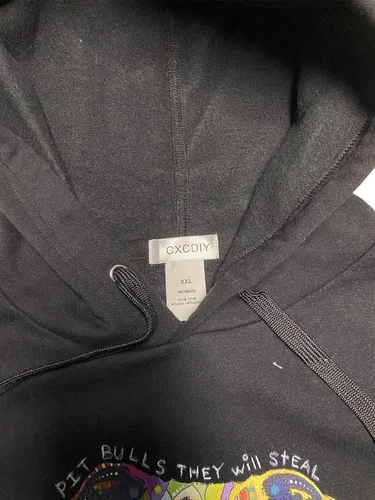 Vista 4 de CXCDIY El último estilo DIY Pitbull sudadera con capucha para mujer