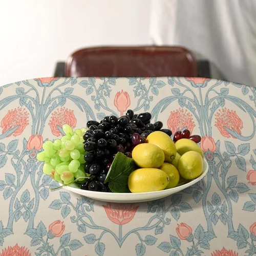 Vista 91 de Mantel Floral Retro de Pájaros, Diseño Original Bohemio William Morris Estampado Cubierta de Mesa para Hogar Picnic Fiesta Comedor Cocina William
