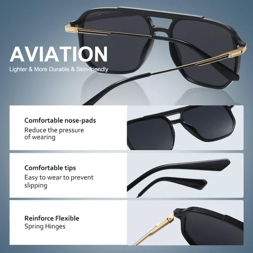 Vista 4 de Duduma Premium Classic Polarized Sunglasses for Men Women Fashion Sun glass UV400 Protection Shades ZC802
