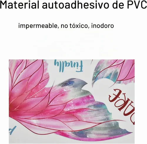 Vista 3 de Calcomanía de pared con citas de mariposa rosa, Think Believe Dream Dare - Calcomanías de pared de vinilo autoadhesivo para decoración de pared
