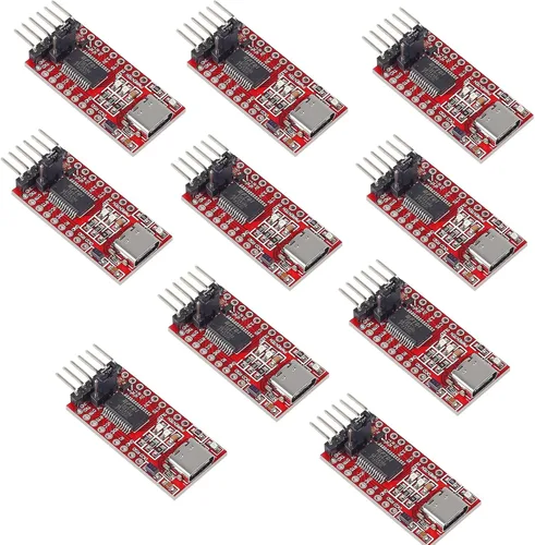 Vista 7 de 2 unids FT232RL FTDI USB 3.3 V 5.5 V a TTL módulo adaptador serie para Arduino FT232 Pro Mini puerto Tipo-C USB a TTL 232