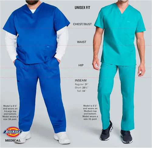 Vista 5 de Dickies EDS - Abrigos profesionales de laboratorio para hombres y mujeres 40 pulgadas 83403