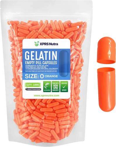 Vista 31 de XPRS Nutra Size 0 Empty Capsules - 100 Count Empty Gelatin Capsules - Pills DIY Capsule Filling - Pure Bovine Pill Gel Caps for Do-It-Yourself