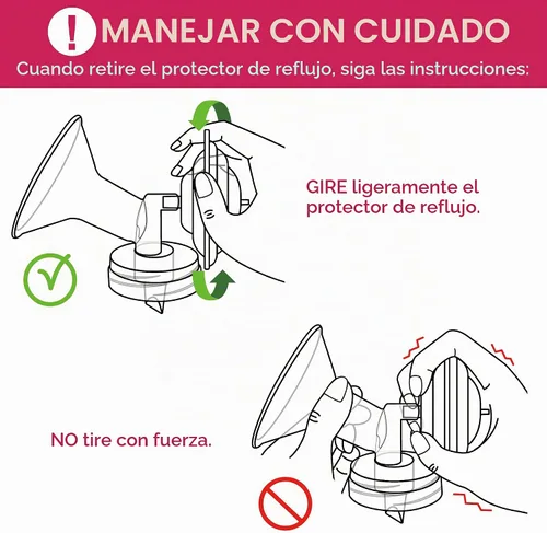 Vista 8 de Nenesupply Protector de reflujo compatible con extractor de leche Spectra S2 S1 Reemplazar las piezas de la bomba Spectra Protector de reflujo